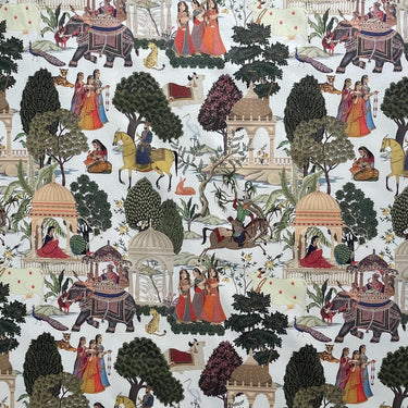 Cultural storytelling cotton fabric